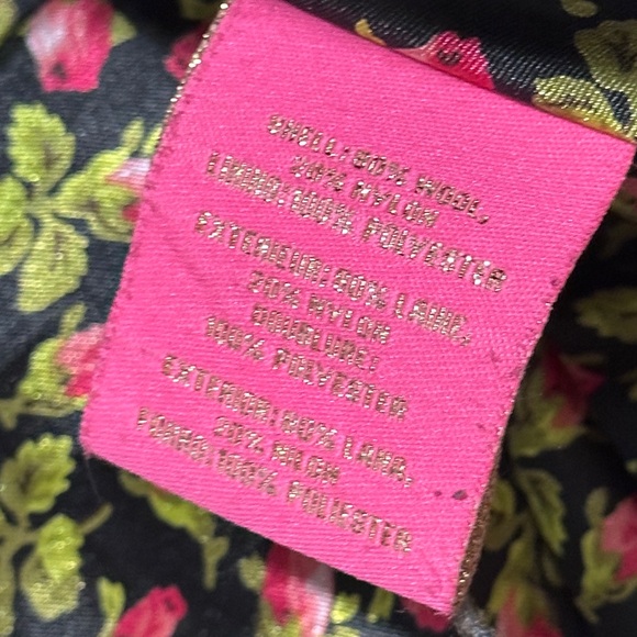 Vintage Y2K Betsey Johnson Double Breasted Black Wool Blend Coat - Picture 9 of 14